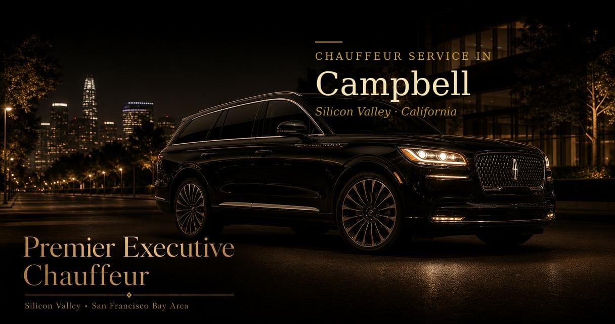 Campbell, California chauffeur & black car service by Premier Executive Chauffeur