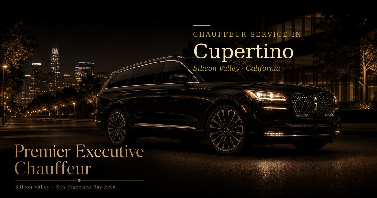 Cupertino, California chauffeur & black car service by Premier Executive Chauffeur