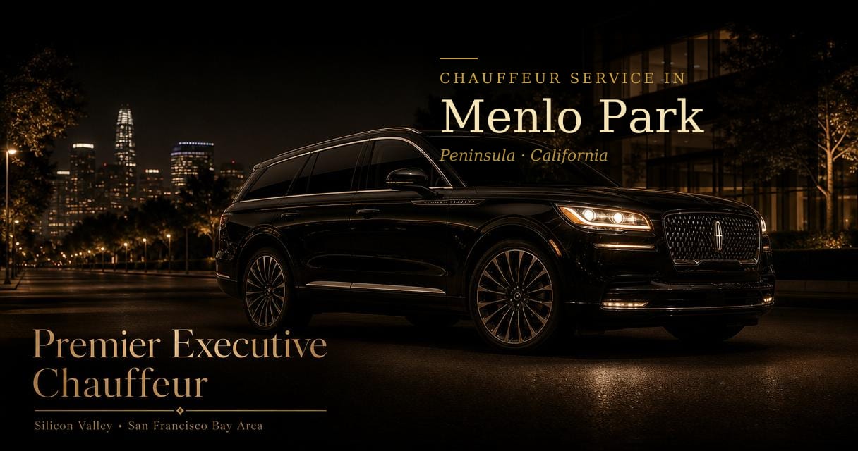 Menlo Park, California chauffeur & black car service by Premier Executive Chauffeur
