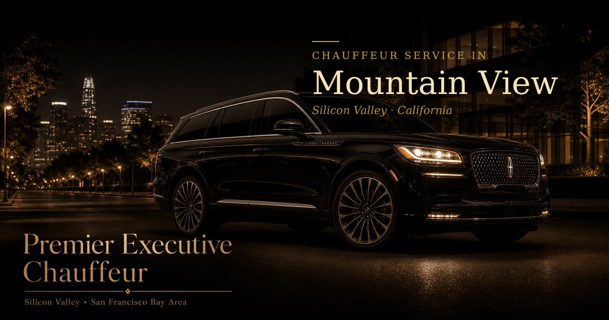Mountain View, California chauffeur & black car service by Premier Executive Chauffeur