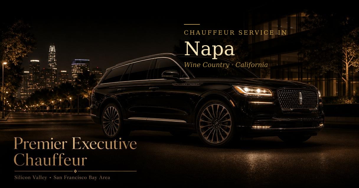 Napa, California chauffeur & black car service by Premier Executive Chauffeur