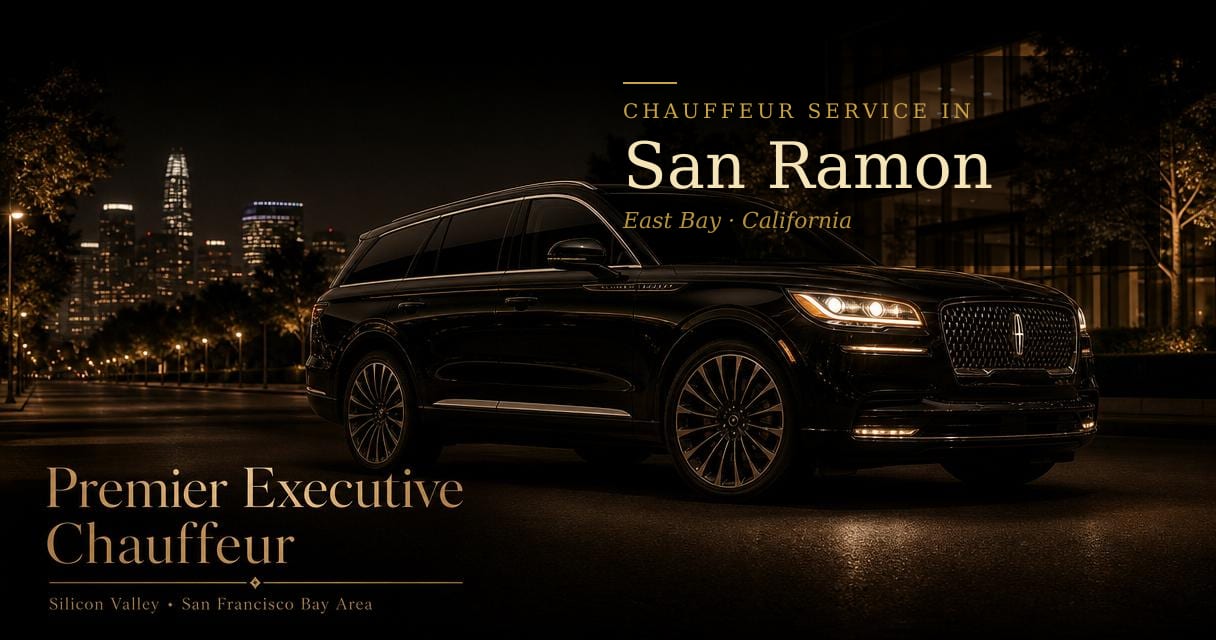 San Ramon, California chauffeur & black car service by Premier Executive Chauffeur
