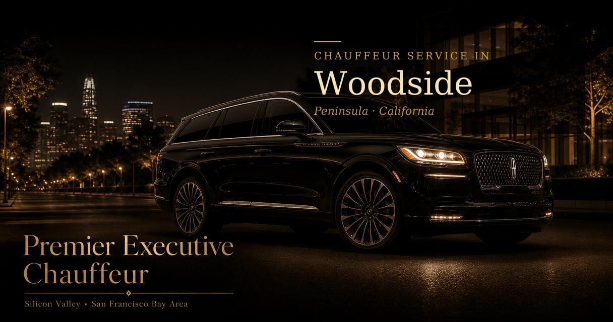 Woodside, California chauffeur & black car service by Premier Executive Chauffeur